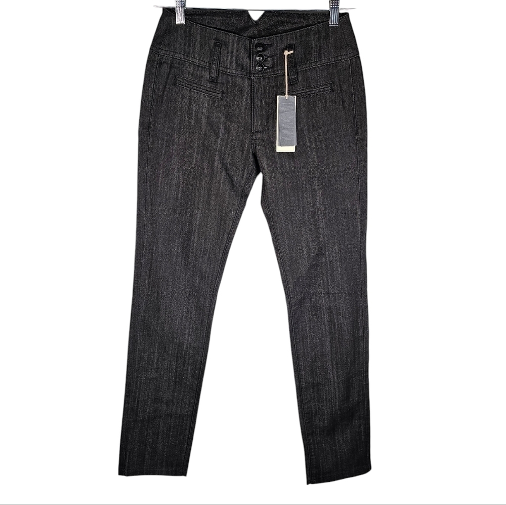 BCBGMAXAZRIA May Black Skinny Denim Jeans Size 27 New - Picture 7 of 16